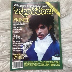 Rock & Soul November 1984 Vintage Prince Magazine